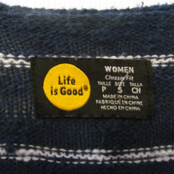 Life is Good sweater cardigan, size Small - Picture 3 of 3